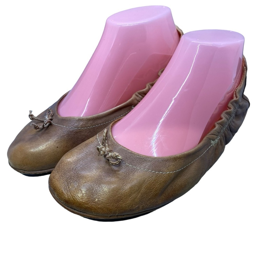 Bed|Stu Bosworth Ballet Flats Size 8.5 Natural‎ Leather